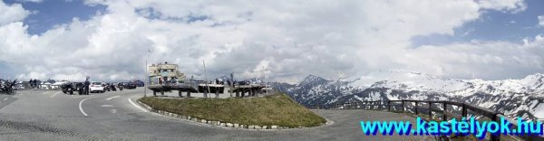 Edelweiß kilátó és parkoló Großglockner Hochalpen Srtaße, Ausztria, Salzburg tartomány