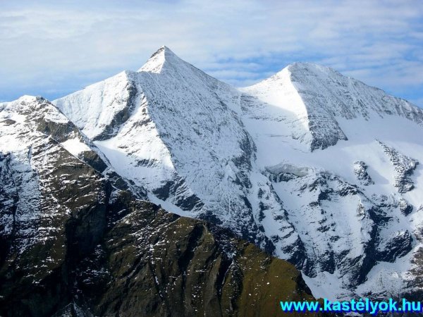 Gloßglockner csúcs Großglockner Hochalpen Srtaße, Ausztria, Salzburg tartomány